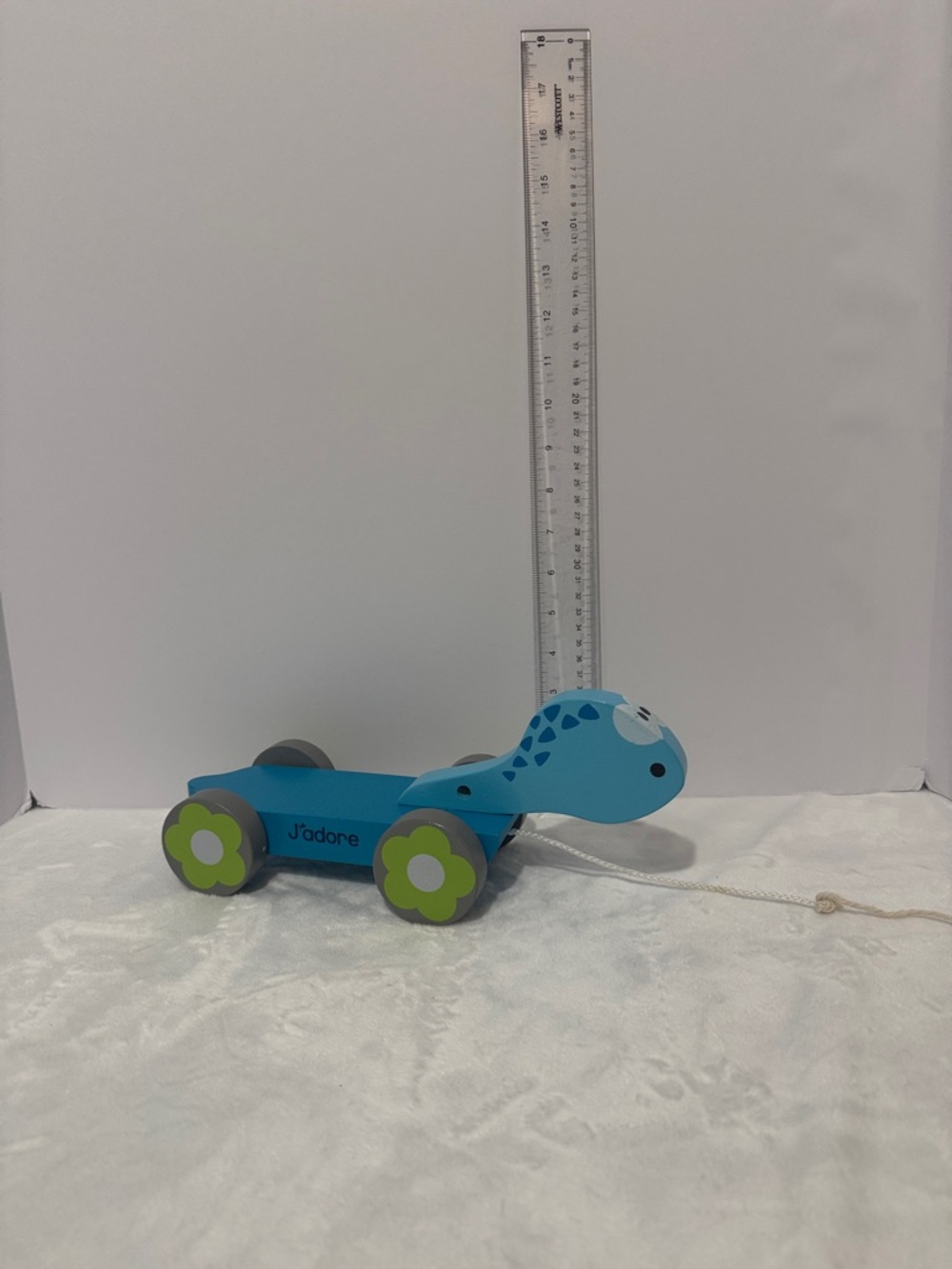 J'adore Paris Turtle Wood Animal Pull Toy Wooden Toddler